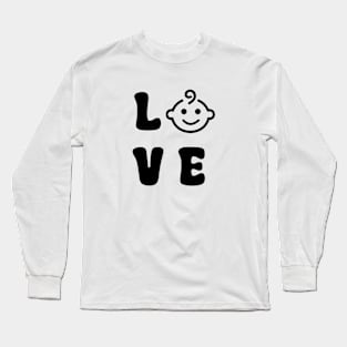 Love Baby Black Long Sleeve T-Shirt